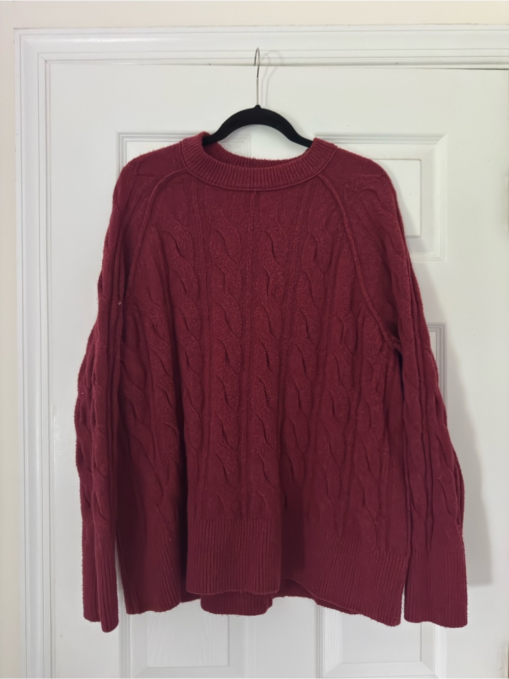 aerie Cable-Knit Crewneck Sweater